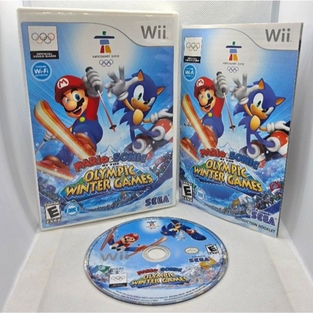 Mario & Sonic at the Olympic Winter Games (Nintendo Wii, 2009) - Complete/Manual
